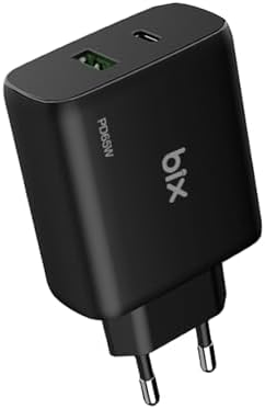 Alternative view of BX2P65G GaN PD 65W Type-C ve USB-A QC 18W Çift Portlu Akım Korumalı Hızlı Şarj Cihazı Siyah
