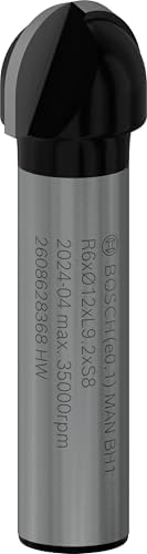 2 608 aksesuarı 628 368 oyuklu freze Ç 8 mm, R1 6 mm, D 12 mm, U 9,5 mm, G 40 mm