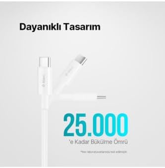 Alternative view of USB-C - USB-C 30cm 60W PD/QC Hızlı Şarj/Data Kablosu