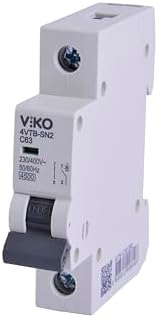 4VTB-1C63 Otomatik Sigorta 4,5kA C Tipi 1 Kutup 63A - Görsel 3