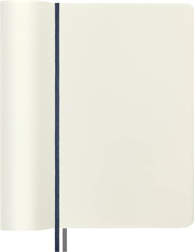 Moleskine Çizgisiz Kalin Safir Mavi Defter L Boy Yumuşak Kapak (Expanded)