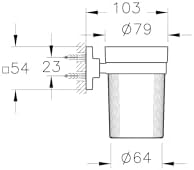 Alternative view of Root A44806 Diş Fırçalığı, Krom, Duvardan