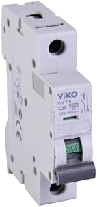 6VTB-1C20 Otomatik Sigorta 6kA C Tipi 1 Kutup 20A - Görsel 2