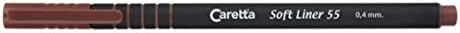 Caretta Soft Liner 55 Fineliner Kalem, Kahverengi, 0.4 mm