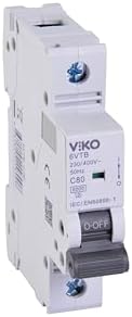 6VTB-1C80 Otomatik Sigorta 6KA C Tipi 1 Kutup 80A - Görsel 3