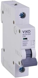 4VTB-1C20 Otomatik Sigorta 4,5kA C Tipi 1 Kutup 20A - Görsel 3