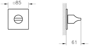 Alternative view of Suit A42839 Yönlendirici, 3 Yollu, Krom