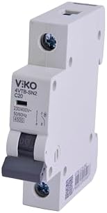 4VTB-1C20 Otomatik Sigorta 4,5kA C Tipi 1 Kutup 20A