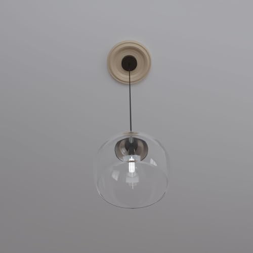 Alternative view of Ekena Millwork CMP10TRGBE Geleneksel Termoform PVC Tavan Madalyonu (5 1/2 cm'ye kadar kanopilere uyar), 10" OD, UltraCover Saten Smokey Bej