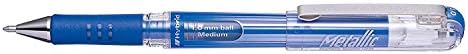 1.0 mm - Yedekli Jel Roller - Dolmakalem Gövde MTLK MAVİ