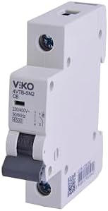 4VTB-1C06 Otomatik Sigorta 4,5kA C Tipi 1 Kutup 06A - Görsel 3