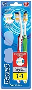 Deep Clean Derinlemesine Temizlik Diş Fırçası 1+1 Orta