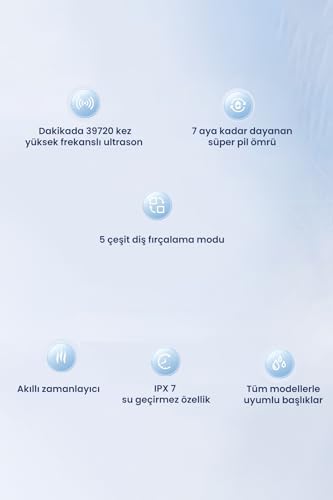 Smart Sonic Elektrikli Şarjlı Diş Fırçası 180 Gün Şarj Süresi (LACİVERT)