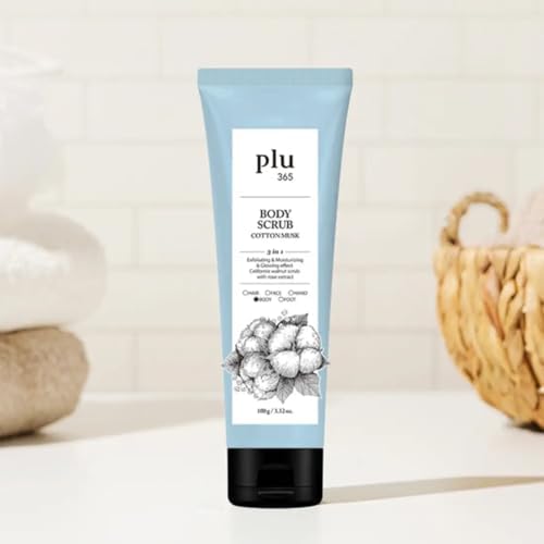 Plu 365 Body Scrub Musk 100 gr Pamuk Çiçekli Vücut Peelingi