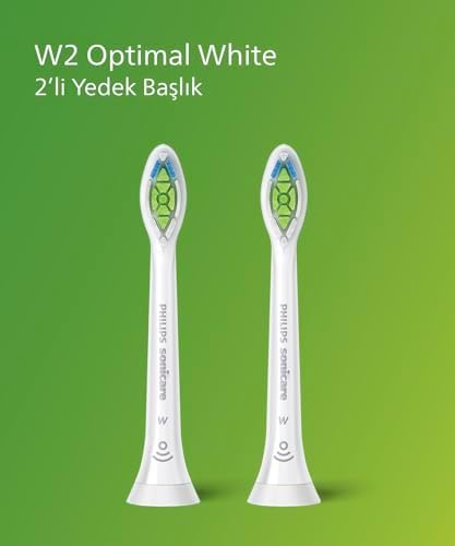 Alternative view of Optimal White Yedek Diş Fırçası Başlığı, 7 Kat Daha Fazla Plak Temizliği, Orta Yumuşak Fırça Başlığı, 2’li Paket, Beyaz, HX6062/87
