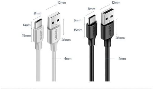 USB Type-C Şarj ve Data Kablosu, Siyah 1 Metre