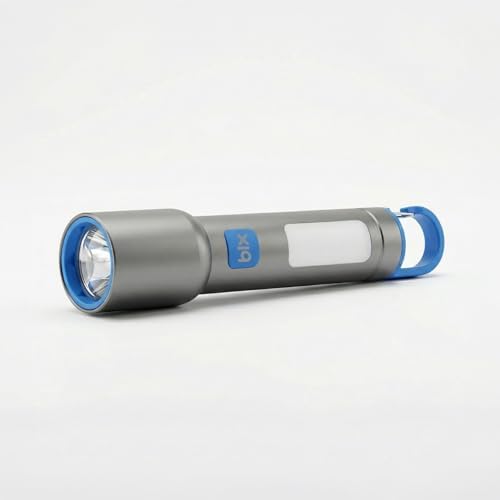 Alternative view of Bix BX1010FL Beyaz-Mavi-Turuncu 3 Renk LED Özellikli Max 500 Lümen ve 500 Metreye Kadar Menzilli USB-C Şarj Edilebilir 10W El Feneri