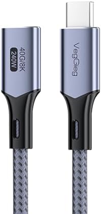 Alternative view of USB 4.0 E-Mark 240W 40Gbps Thunderbolt 4 8K 60Hz Type-C Uzatma Kablosu 1 Metre