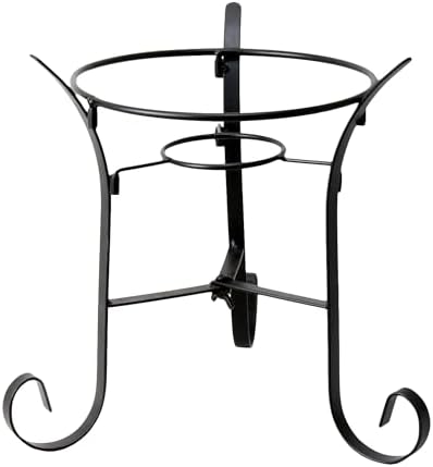 Alternative view of Alpine Corporation 25,4 cm Uzunluğunda İç Mekan/Dış Mekan Cam Gazing Küre Metal Stand, Siyah