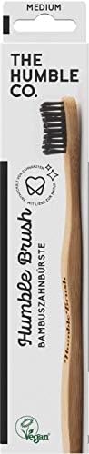 Alternative view of - Humble Brush Bambu Diş Fırçası Siyah | Orta Kıllar | Biyobozunur, Çevre Dostu, Günlük Ağız Bakımınız için Vegan, Diş Hekimi Onaylı (1 Paket)