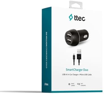 Alternative view of Duo 3.1A Araç Şarj Aleti Çift USB + Micro USB Kablo Siyah