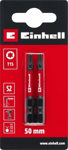Orijinal Darbeli Bit Seti, 2 Parça, 50 mm, T15 (S2 Çelik, Torsiyon Bölgesi, Verimli Güç Aktarımı, Kırmızı Renk Halkası, E 6.3 Sap) - 49131230 - Görsel 2