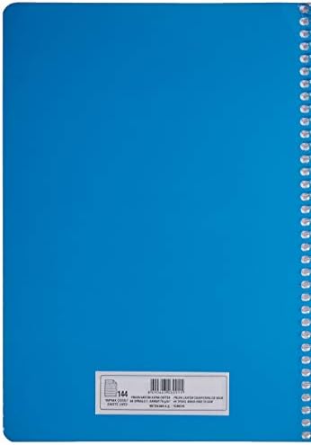 Alternative view of A4 Pet Spiralli Karton Kapaklı Defter 144 Yaprak - Çizgili - Mavi