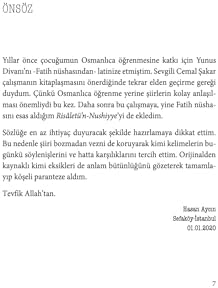 Risaletü’n-Nushiyye ve Divan