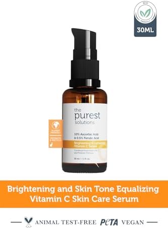 Alternative view of The Purest Solutions, C Vitamini Aydınlatıcı ve Cilt tonu Eşitleyici Cilt Bakım Serumu 30 ml (%10 Ascorbic Acid & Ferulic Acid%0,5)