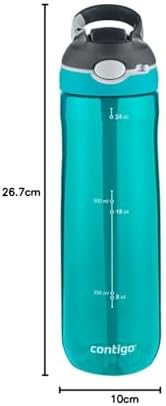 Alternative view of Üniseks Ashland Autospout pipetli büyük BPA içermeyen plastik su şişesi Turkuaz 720 ml