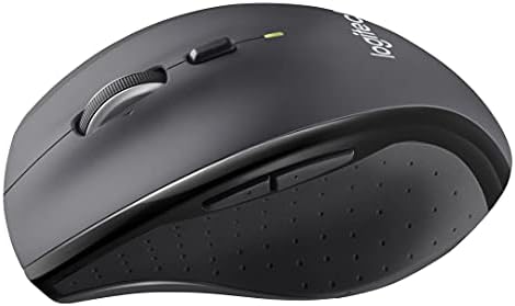 M705 Kablosuz Mouse, 1.000 DPI Optik İzleme, Unifying Alıcı, Yüksek Hızlı Kaydırma, 3 Yıl Pil Ömrü, 10 m Kullanım Mesafesi, Siyah