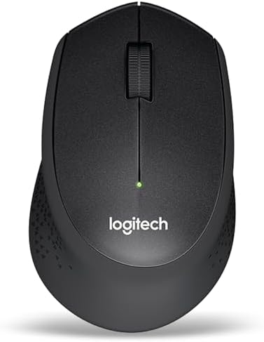M330 Sessiz Kablosuz Mouse, Sağ Elle Kullanıma Uygun, 10 m Kullanım Mesafesi, 1.000 DPI Yüksek Hassasiyetli Optik İzleme, 18 Ay Pil Ömrü, Siyah - Görsel 3