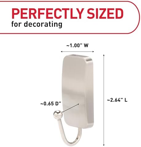Alternative view of Command BATH33-SN-ES Banyo Kancaları, 1 Paket, Saten Nikel