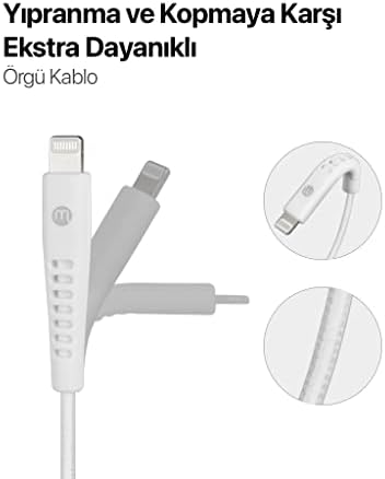 Alternative view of by USB-A - Lightning 2A Şarj Kablosu 300cm-Beyaz