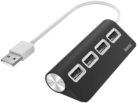 Alternative view of USB Hub, 4 Ports, USB 2.0, 480 Mbit/s, siyah