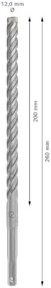 1x PRO SDS plus-5X Kırıcı Delici Delme Ucu (Donatılı Beton, Beton, Ø 12,00 mm, Professional Aksesuar Kırıcı Delici) - Görsel 2