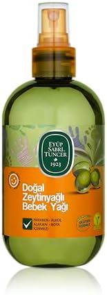 Doğal Zeytinyağlı Bebek Yağı, Pet Şişe, 1 Paket, 280 ml