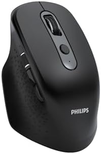SPK7818 3200 DPI 8 Tuşlu Dual Mod Bluetooth ve 2.4G Kablosuz Ergonomik Sessiz Mouse Siyah