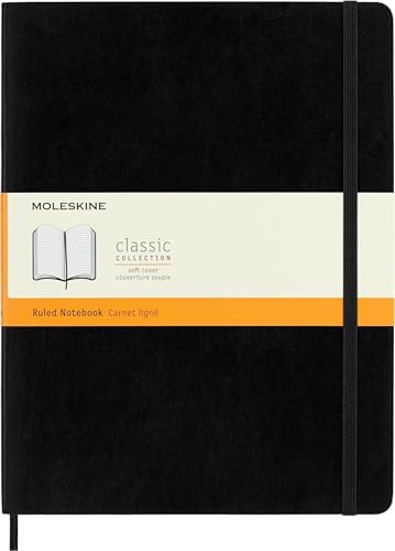 Alternative view of Moleskine Çizgili Siyah Defter XL Boy Yumuşak Kapak