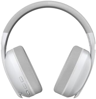 Aula S6 3 Modlu Kablosuz 3.5mm Kablolu ve Bluetooth 5.3 Mikrofonlu Gaming Oyuncu Kulaklığı Beyaz Ultra Hafif Hafızalı Sünger 40mm Sürücülü Gürültü Önleyici