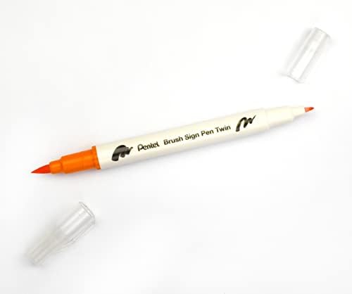 Pentel Brush Sing Pen Twin Çift Taraflı Fırça Uçlu Kalem GÜMÜŞ GRİ