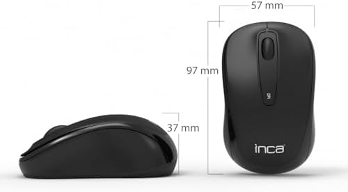 Alternative view of INCA IWM-311ST SıLENT WİRELESS MOUSE SİYAH,Komple Rubber Soft Yüzey,Sessiz Tuş,Ergonomik Dizayn, Konforlu Dokunuş Hissi,1600Dpı, Usb Alıcı, 10m Çekim,Uzun Pil Ömrü, Enerji Tasarrufu Uyku Modu