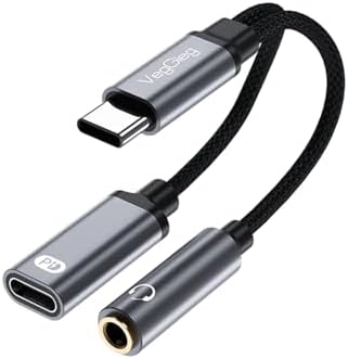Type-C to 3.5mm Kulaklık ve Type-C Şarj Dönüştürücü Adaptör