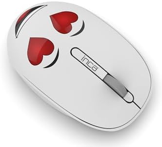 INCA WENNY IWM-245BT DESİNG 3D WİRELESS MOUSE- BEYAZ, Sevimli Emoji Karakterli,2.4 GHz USB,Ergonomik Zarif Kullanım Şekli, Konforlu Dokunuş Hissi,1200 Dpi, 10M Çekim Mesafesi,Uyku Modu - Görsel 3
