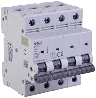 6VTB-4C125 Otomatik Sigorta 6KA C Tipi 4 Kutup 125A - Görsel 2