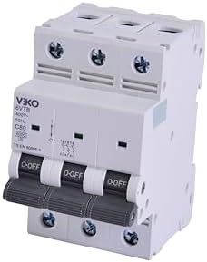 6VTB-3C80 Otomatik Sigorta 6KA C Tipi 3 Kutup 80A - Görsel 3