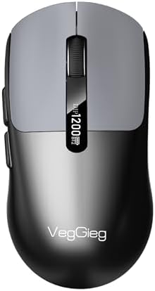 G900 Dual-Mode Bluetooth 5.3 ve 2.4GHz 3600DPI Ekranlı Şarjlı Optik Kablosuz Mouse Siyah - Görsel 3