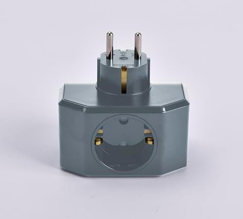 Yonca Plus Gri Üçlü Topraklı Priz Çarpma Karşıtı