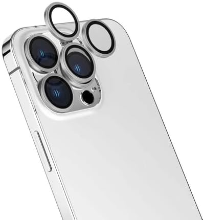 ZORE İle Uyumlu 16 Pro 16 Pro Max CL-15 Parmak İzi Bırakmayan Anti-Reflective Kamera Lens Koruyucu Gümüş