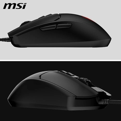 MSI GG FORGE GM100 GAMING MOUSE MAX 6400 DPI 108GR 1,5m KABLO OPTIK SENSOR MICRO SWITCH RGB LED OYUNCU FARESI